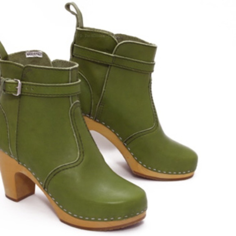 COPY - NIB 10 EU 41 Red Swedish Hasbeens Jodhpurs Ankle Boots Booties - Picture 10 of 10